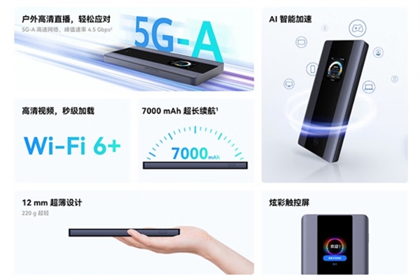 1549元！华为智选5G随身随行WiFi Pro 5上架：支持5G-A、Wi-Fi 6+