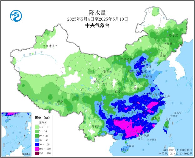 图2 全国降水量